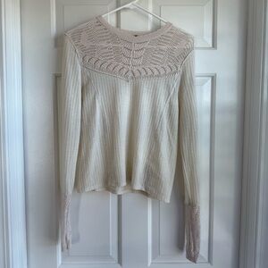 Free People Delicate Crochet Top